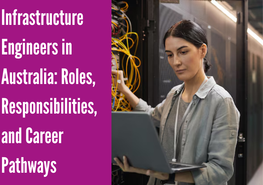 Woman working as an Infrastructure Engineer